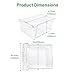 ‎HECASA 240351061 Upper Crisper Pan Compatible with Frigidaire Refrigerator Freezer Crisper Drawer Replacement for 240351005 240351062 Plastic (PC) Clear