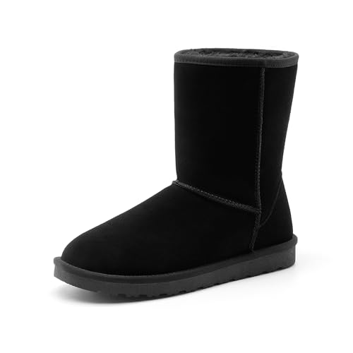 Bruno Marc Men's Winter Boots Cold Weather Outdoor Casual Warm Suede Faux Fur Lining FuzzyClassic Short Boots