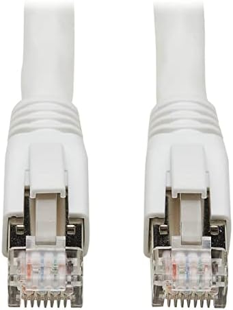 Tripp Lite Cat8 Snagless Ethernet Cable, 25G/40G Certified Network Patch Cable, 22 AWG S/FTP, PoE, White, 6 Feet / 1.8 Meters, Life Limited Manufacturer's Warranty (N272-006-WH)