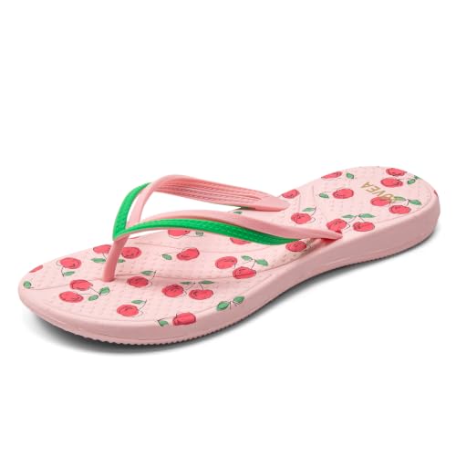Image of VOVEA Flip Flops For Women Non-Slip Bathroom Shower Shoes Cushion foam Indoor and Outdoor Sandals