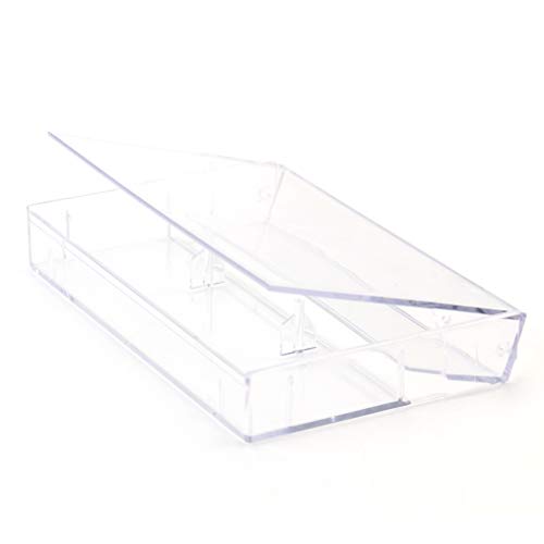 Fasmov 30 Pack Clear Plastic Cassette Tape Cases Audio Cassette Storage Cases