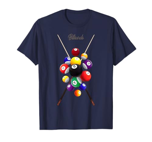 Billiards Billard Pool T-Shirt Billiards Billard Pool T-Shirt