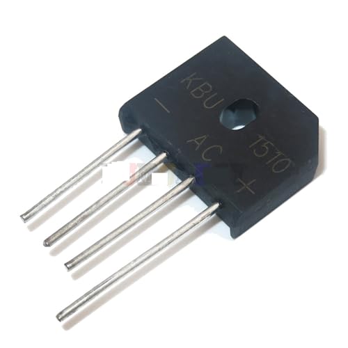MAYNUO 5 uds 2A 3A 4A 6A 8A 10A 15A 600V 800V 1000V Puente rectificador de diodo, KBP206 210 310 KBL406 410 608 610 1010 1510 (Color : KBP310-1000V 3A)