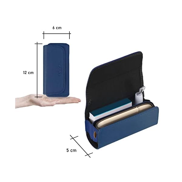 Cable Technologies Hochwertige Schutzhülle aus Kunstleder, kompatibel mit IQOS 3/3 Duo/2.4/2.4 Plus, Etui aus Leinwand… – Bild 3