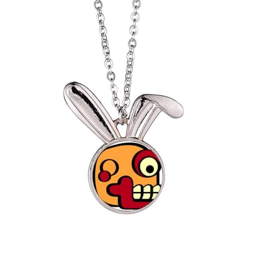 Collier lapin style art indien, pendentif de prestige ciselé