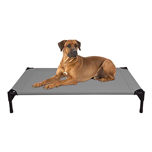 Veehoo Cooling Elevated Dog Bed, Portable Raised Pet Cot with Washable & Breathable