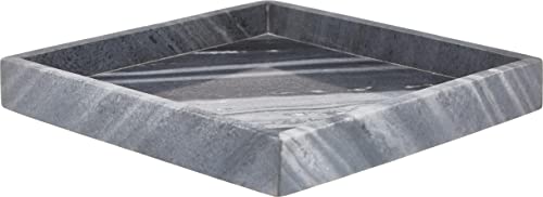 Bandeja decorativa de mármol Venice en color gris Cover