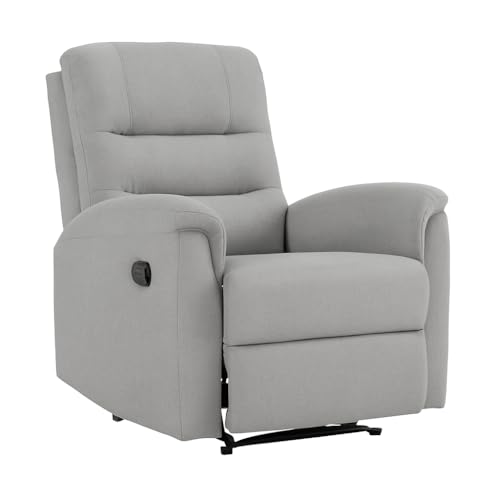 Sillón Reclinable Eléctrico Tela Gris Claro miniatura 1