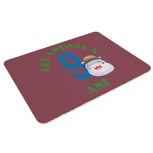 Sets de table souples dessous en liège grand format napperons rouge anniversaire