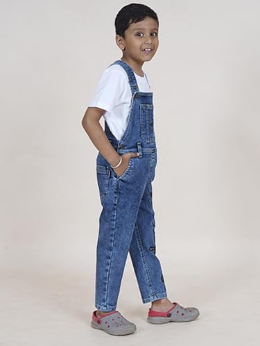 Image of KiddoPanti Boys Denim Dungaree Pant