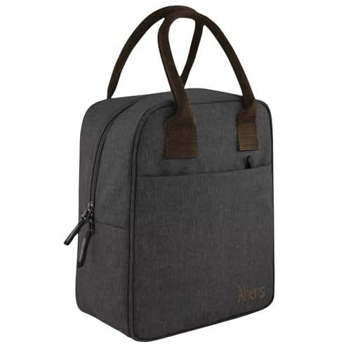 Image of Aliensware Insulated Lunch /Tiffin /Travel /Storage Bag, Water-Repellent, Keeps Hot and Cold Lunch Box for Unisex - Office, Travel, School, College and Picnic Lunch Box & Bottle Aliens-Black