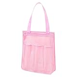 giyumi 速乾メッシュビーチパックバッグ 吊り下げフック付き 多目的バスルーム収納 プール キャンプ 寮用