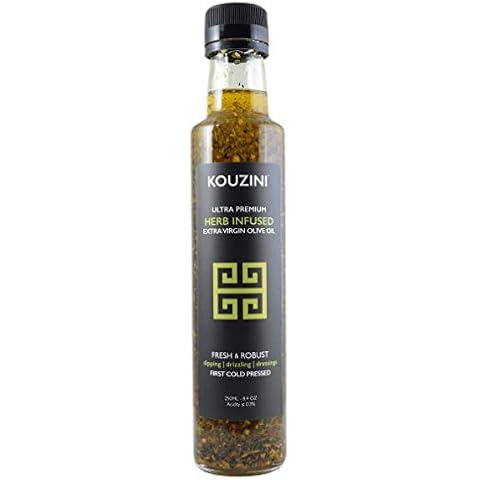 Two - Infused Kouzini Greek Extra Virgin Olive Oil (2x250ML Bottle) Cover