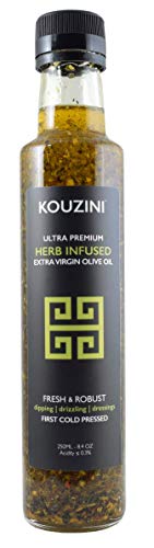 Two - Infused Kouzini Greek Extra Virgin Olive Oil (2x250ML Bottle)
