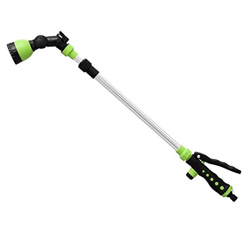 CONGRUI Alta Presión pistola de agua pulverizador manguera de agua con Polo curvo largo Herramientas de limpieza del jardín (Pistola)