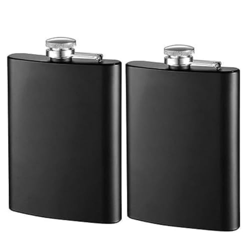 Image of Hip Flask with Peg Messurer Wine Flask Gift Set for Men & Women Stainless Steel (60ML+30ML Peg Messurer + Whiskey Flask) (Set of 2)