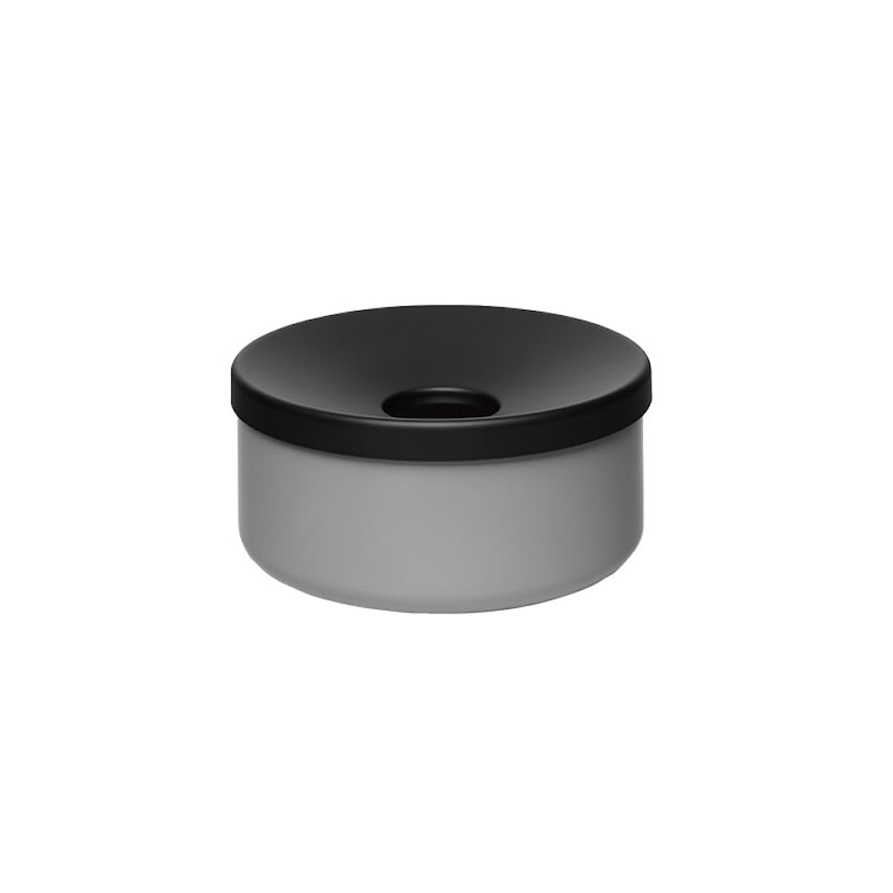 PROREGAL Robuster Tischascher | HxBxT 8x15,5x15,5cm | Stahl | Silber | Ascher Aschenbecher