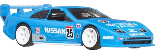Hot Wheels Premium Car Culture Collectible Toy Car, 1:64 Scale Die-Cast Nissan 300GTX IMSA GTS, Silhouettes Vehicle with Real Riders Tires