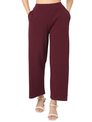 Image of Smarty Pants Women's Cotton Rib Pleated Trouser.