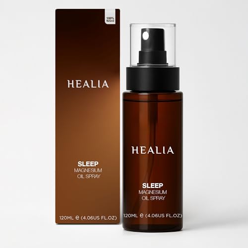 Healia Magnesium Oil Spray 120ml | Natural Magnesium with Lavender & Chamomile for Muscle Recovery, Relaxation & Deep Sleep | Fast-Absorbing Topical Formula | 800 Sprays | Vegan