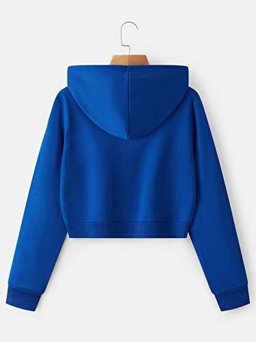 Sweat-shirt à capuche thermique zippé avec cordon isolant bleu