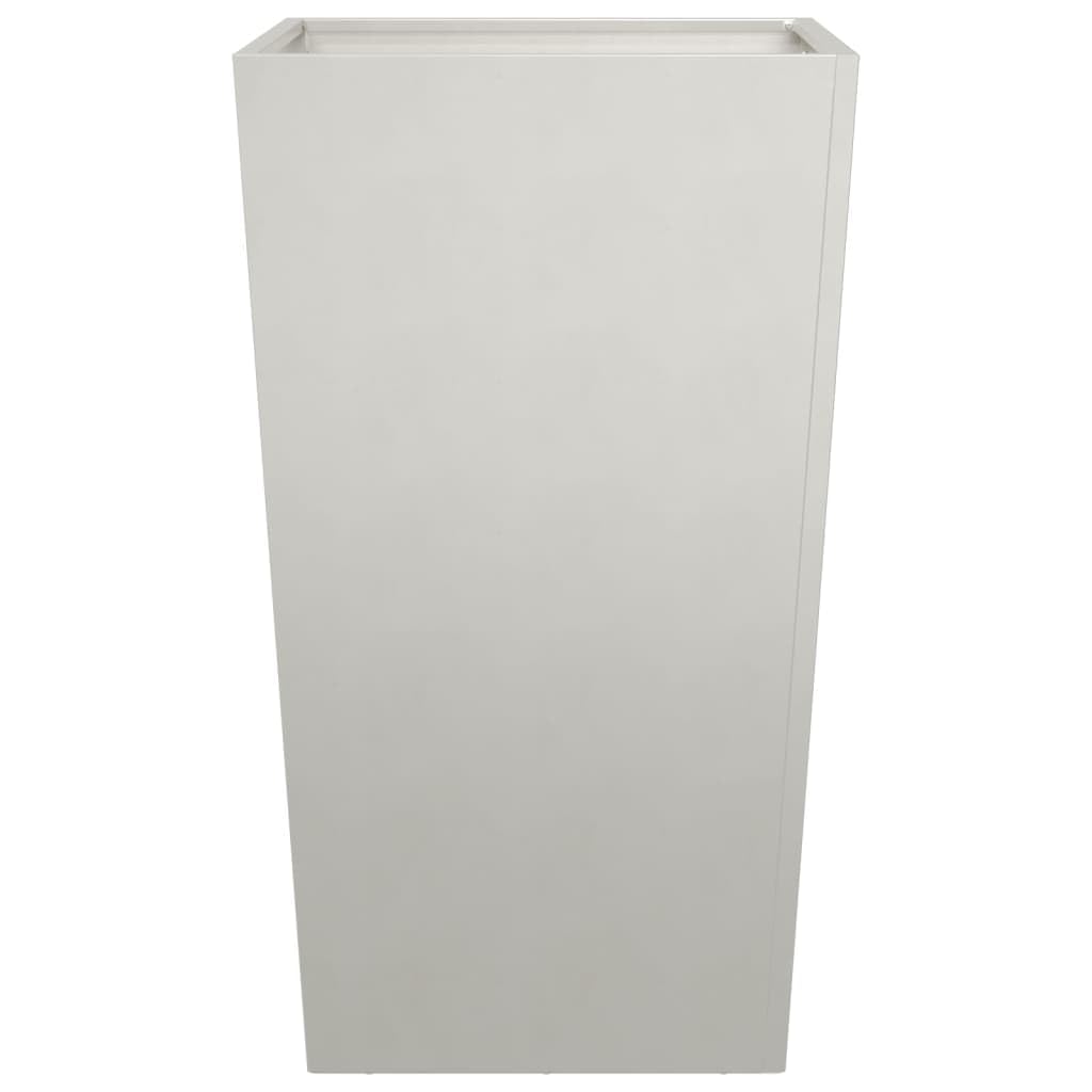 Jardinera elevada de 45 x 45 x 75 cm de acero inoxidable, diseño moderno e inoxidable para balcón, jardín y terraza, jardinera elevada con gran volumen y estabilidad, maceta sin agujeros