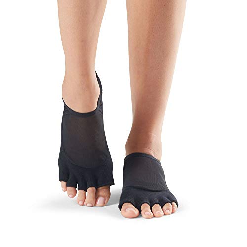 Image of toesox Luna Grip Socks Pilates Half Toe - Yoga Socks Non Slip for Barre, Ballet, Dance & Studio Workouts