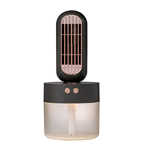 Refroidisseur portable rechargeable noir ventilateur de climatisation de surface humidificateur