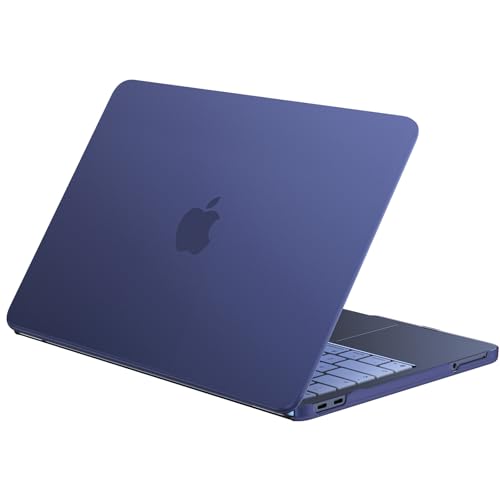 Coque MacBook Neo 13 protectrice indigo mat pour travailler au café