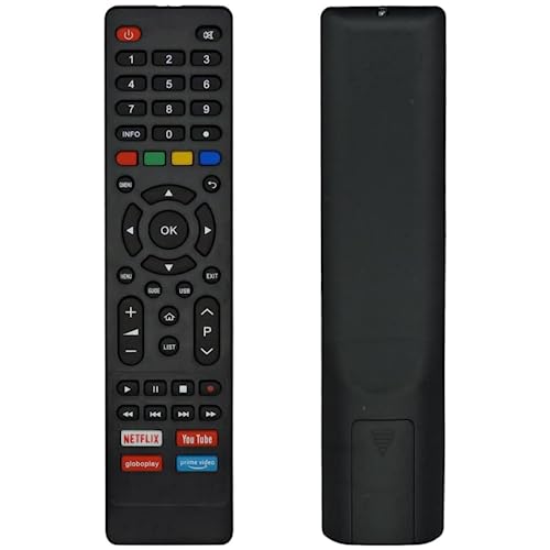 Controle Remoto Smart Tv Compatível Com Philco 4k Tecla Netflix Prime Vídeo Youtube Globoplay Univer