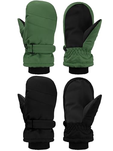 Image of SATINIOR Kids Snow Mittens Waterproof Winter Ski Gloves Warm Thicken Snow Gloves for Girls Boys