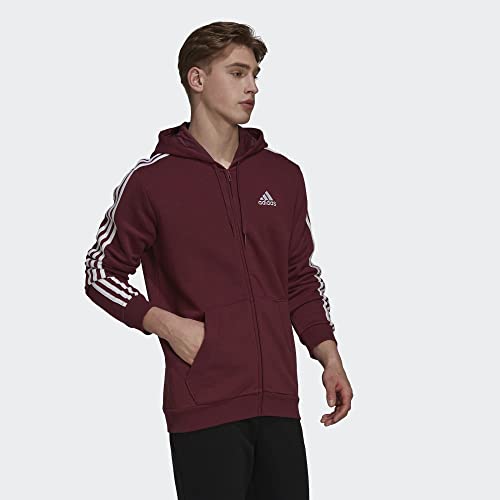 Image of adidas mens Essentials Fleece 3-stripes Full-zip