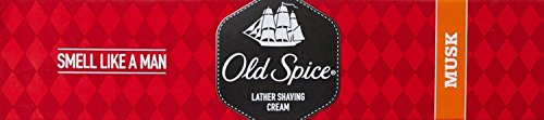 OLD SPICE LATHER SHAVING CREAM - MUSK - 70g X 4