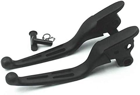 Motorcycle Slotted Clutch Brake Levers for Harley Street Glide FLHX Road Glide FLTR Touring Trilke Models 2008-2013 FLHRC 2014 (Chrome)