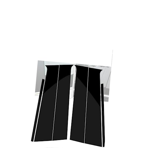 Tiras de pilar B para ventana exterior de coche Audi Q8 20-21, moldura protectora de PC