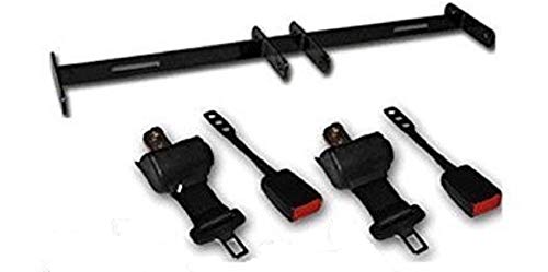 Golf Cart Retractbale Belt Kit Set of 2 with Bracket - Universal - Fits Most Golf Carts