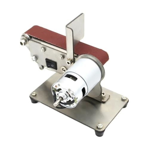 Mini Lijadora De Banda Vertical Eléctrica Escritorio 300 W For Lijar Madera, Acrílico, Metal Y Muchos Otros Materiales