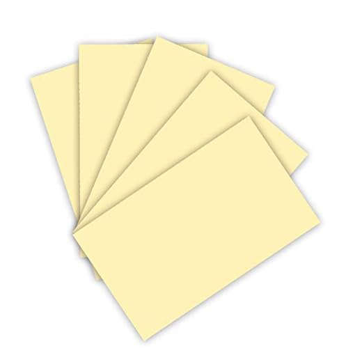 folia 6311 tonpapper 130 g/m², tontepapper i sugrör gul, DIN A3, 50 ark, som bas för många pysselarbeten