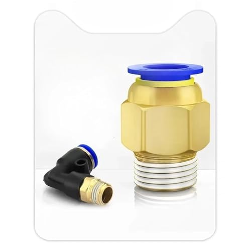 Codo recto neumático de 10 mm y rosca macho métrica PC PL M5 para aire comprimido 5