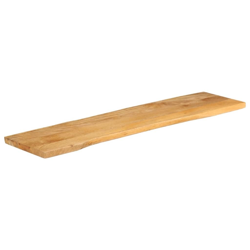 vidaXL Piano Tavolo 160x40x2,5 cm Bordi Vivi in Legno Massello Mango