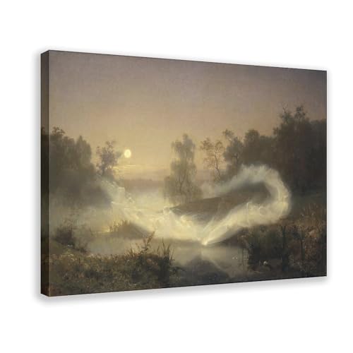 Impression sur toile Dancing Fairies Malmstrom cadre suspendu 51x76 cm