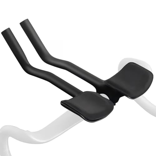 Yccyctrek Carbon Fiber aero bars for road bike aero bars TT Arm Rest 40 bullhorn aerobar and triathlon aerobars Extender 360mm UD Matte Bicycle clip on earo bars 31.8 bike resting handle bars