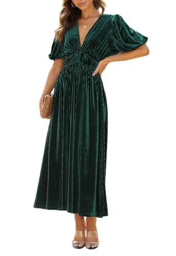 Image of Maxigerui Women's Velvet Maxi Dress Formal Dresses for Wedding Guest Dress