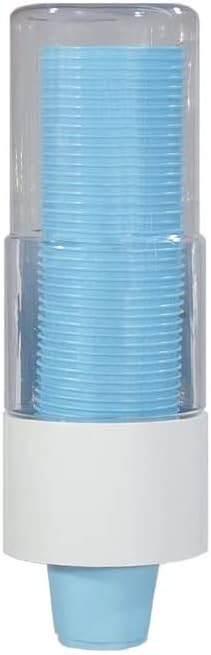 Dental Office Cup Dispenser Wall Mount for 5oz. Cups Acrylic Wtire Durable Self-Adhesive Cup Dispenser for Doctor Office