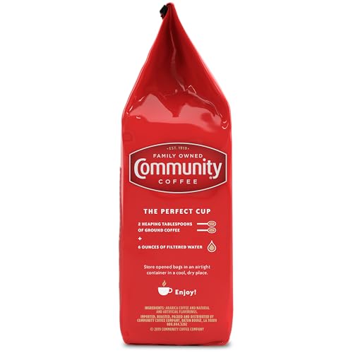 Image of Community Coffee Toasted Hazelnut Flavored 12 Ounce, Medium Roast Ground Coffee, 12 Ounce Bag (Pack of 2)