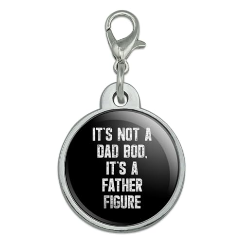 Graphics & More Not a Dad BOD Chrome Plated Metal Pet Dog Cat ID Tag - Small