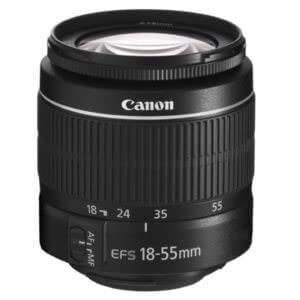 Cámara Canon EOS Rebel T7 DSLR con lente EF-S 18-55mm y accesorios miniatura 7