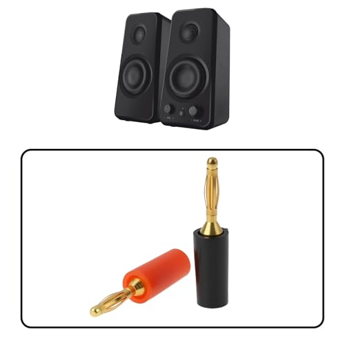 10 Piezas Banana Plug Mini 2mm Conector para Audio Negro Rojo miniatura 3