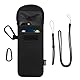 DOB SECHS Handyhülle Tasche Universal Pouch Handysocke, Neopren Handytasche Stoff für Smartphones 6,9 Zoll, Handy Tasche 16,5 x 8,5 cm Innenmaße, für iPhone 16 Pro Max, Schwarz
