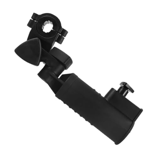 ibasenice ゴルフカート用調節可能傘ホルダー 雨天対応 軽量設計 ブラック ゴルフ傘固定スタンド 便利なアンブレラマウント